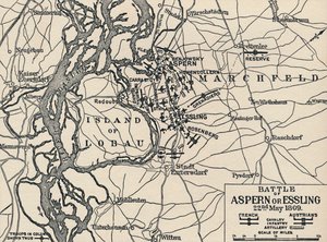 Battaglia di Aspern o Essling, 22 maggio 1809, 1896 da Unbekannt