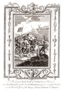 Battaglia di Crécy in Francia, 1346 da Unbekannt