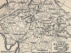 Battaglia di Eckmühl, 22 aprile 1809, 1896 da Unbekannt