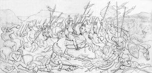 Battaglia di Hastings, 1066, 1835 da Unbekannt