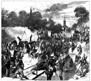 Battaglia di Sedan, Francia, Guerra Franco-Prussiana, 1 settembre 1870 c1880