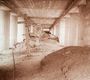 Trincea della Baionetta, Verdun, Francia settentrionale, c1916-c1918