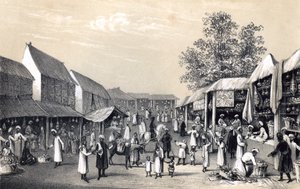 Bazar a Kabul, nella stagione della frutta, 1847