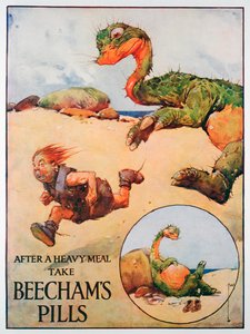 Pubblicità delle pillole Beechams, 1914