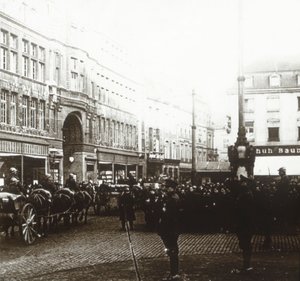 Truppe belghe, Aquisgrana, Germania, c1914-c1918 da Unbekannt