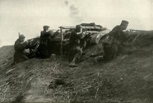 Belgi che tengono il fiume a Termonde, 1919