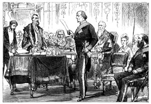 Benjamin Disraeli 1808-1881 riceve la libertà della città di Londra, 1878 da Unbekannt