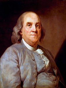 Benjamin Franklin, statista, stampatore e scienziato americano