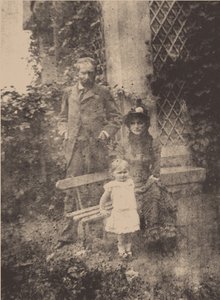 Berthe Morisot, suo marito Eugène Manet e la loro figlia, Julie, ca 1881