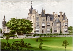 Bestwood Lodge, Nottinghamshire, casa del Duca di St Albans, c1880