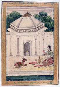 Bhairavi Ragini, Ragamala Album, Scuola del Rajasthan da Unbekannt