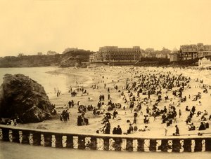 Biarritz - A la Grande Plage, c1930 da Unbekannt