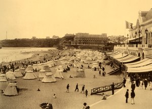 Biarritz - La spiaggia e il Casinò Municipale da Unbekannt