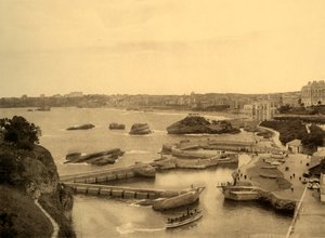 Biarritz - Il porto dei pescatori, c1930 da Unbekannt