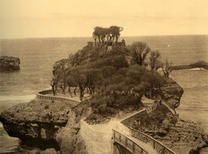 Biarritz - Le Rocher du Basta, c1930