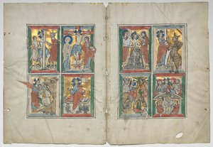 Bifolio con scene della vita di Cristo, 1230-1240 da Unbekannt