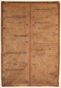 Bifolio estratto da un graduale carolingio recto, c. 830-860 da Unbekannt