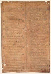 Bifolio rimosso da un Graduale carolingio verso, c. 830-860 da Unbekannt