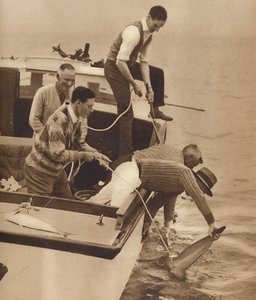 Pesca grossa, Bay of Islands, Nuova Zelanda, c1927, 1937