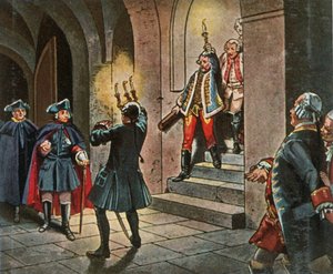 Bild 76: Federico il Grande nel castello di Lissa. 5 dicembre 1757, 1936