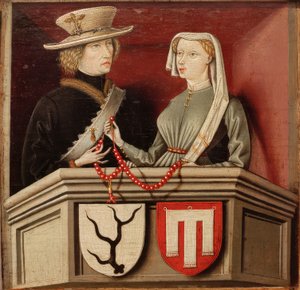 Ritratto della coppia Wilhelm IV, conte Schenk von Schenkens da Unbekannt