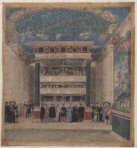 Palazzo di Binche durante le celebrazioni nell