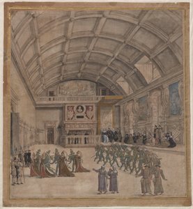 Palazzo di Binche durante le celebrazioni nell