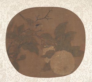 Uccello su un ramo di camelia, ca. 1000