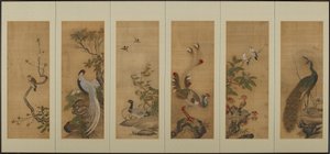 Uccelli e fiori, periodo Edo da Unbekannt