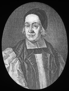 Vescovo Thomas Ken, chierico inglese del XVII secolo, fine XIX o inizio XX secolo