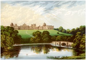 Palazzo di Blenheim, Oxfordshire, residenza del Duca di Marlborough, c. 1880