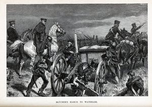 La palude di Blücher a Waterloo da Unbekannt