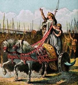 Boadicea e il suo esercito, c1850