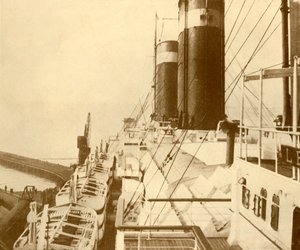 Ponte della nave Leviathan da Unbekannt