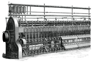 Bobina e telaio volante, c1880 da Unbekannt