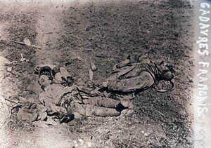 Corpi di soldati francesi morti, c1914-c1918