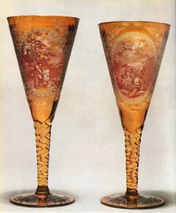 Bicchieri boemi, XIX secolo, 1948 da Unbekannt