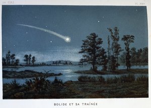 Bolide e la sua scia, 1870
