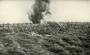 Bombardamento delle trincee tedesche, 1919 da Unbekannt