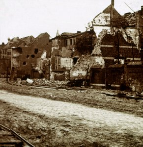 Edifici bombardati, Nieuwpoort, Fiandre, Belgio da Unbekannt