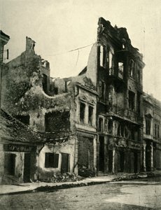 Edifici bombardati a Belgrado, Serbia, Prima Guerra Mondiale, ottobre 1915, c1920 da Unbekannt