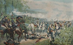 Bonaparte che controlla la ritirata francese a Marengo da Unbekannt
