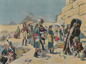 Bonaparte con i sapienti in Egitto, c1801, 1896 da Unbekannt