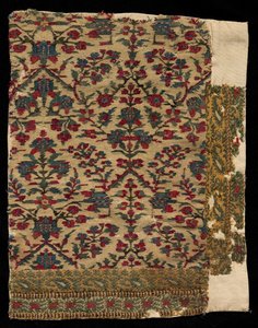 Frammento di bordo di uno scialle, fine 1700 - inizio 1800 da Unbekannt