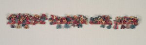 Frammento di bordo con uccelli e fiori, 100 a.C.-700 da Unbekannt