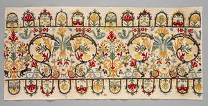 Striscia di bordo di una gonna, 1600-1700 da Unbekannt