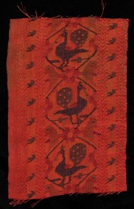 Bordo con disegno di pavone, 1600s da Unbekannt