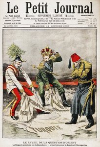 Crisi bosniaca. Copertina del periodico francese Le Petit Journal, 18 ottobre 1908, 1908 da Unbekannt