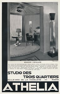 Boudoir Circulaire - Studio Des Trois Quartiers - Athelia, 1933 da Unbekannt