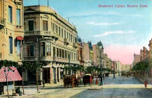 Boulevard Callao, Buenos Aires, Argentina, fine XIX o inizio XX secolo da Unbekannt
